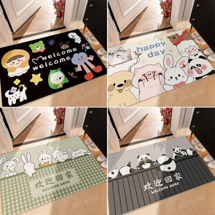 入户门地垫家用门口可擦免洗pvc防滑耐脏脚垫玄关门外可裁剪地毯