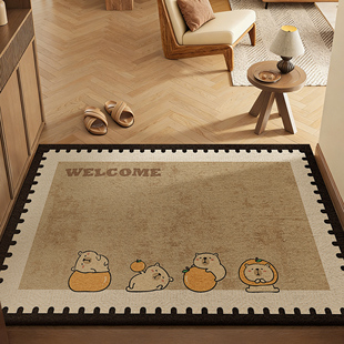入户门地垫子2026新款进门门口室内过道地毯家用耐脏防滑可爱卡通