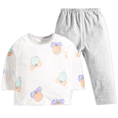 宝宝纯棉长袖睡衣夏季薄款空调服