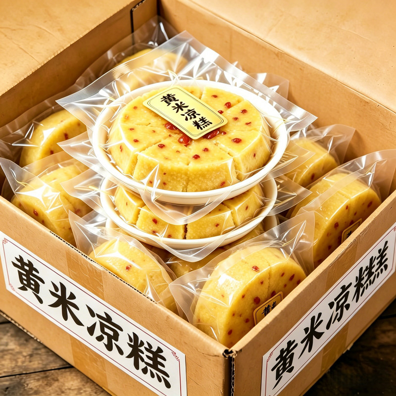 山西特产黄米凉糕即食8盒装