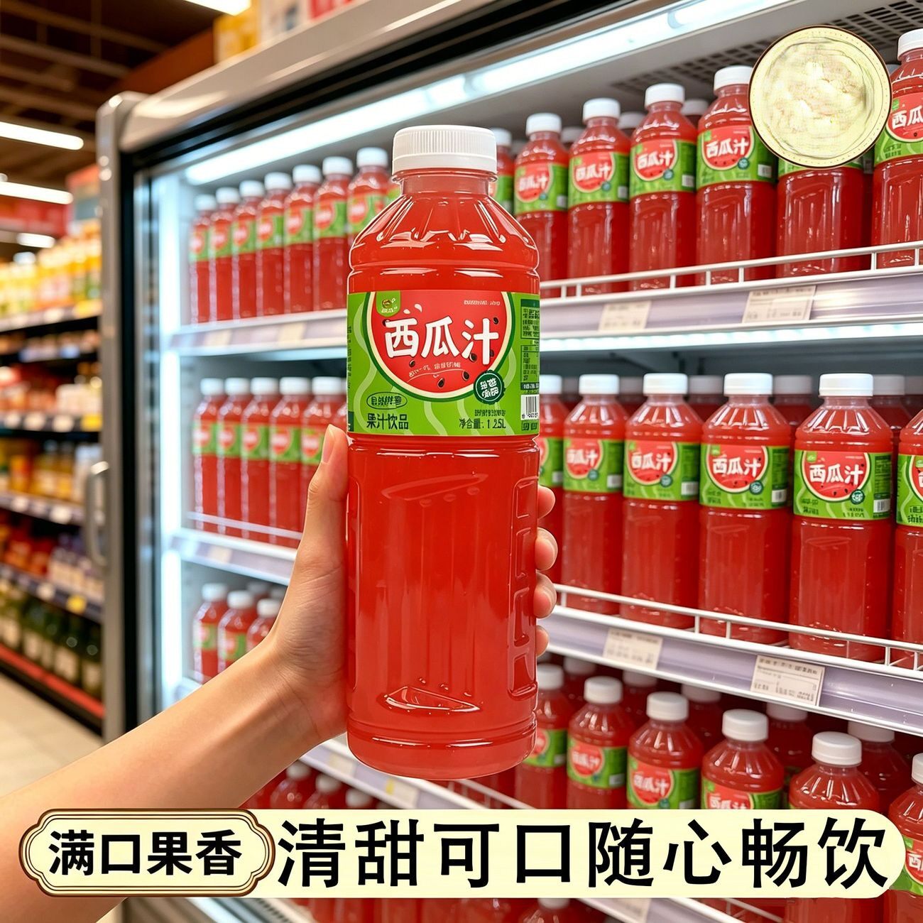 大瓶畅饮1.25L西瓜汁整箱