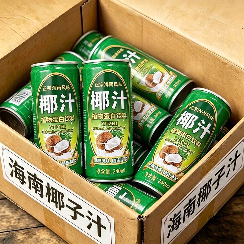 海南生榨椰子汁240ml*6瓶装