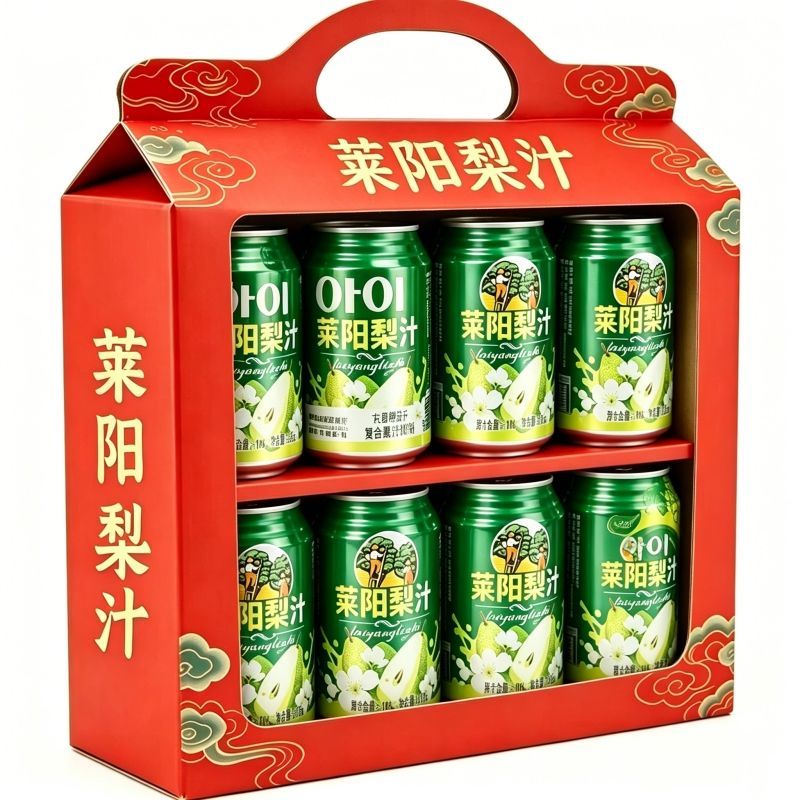 莱阳梨汁0脂240ml独立罐装整箱