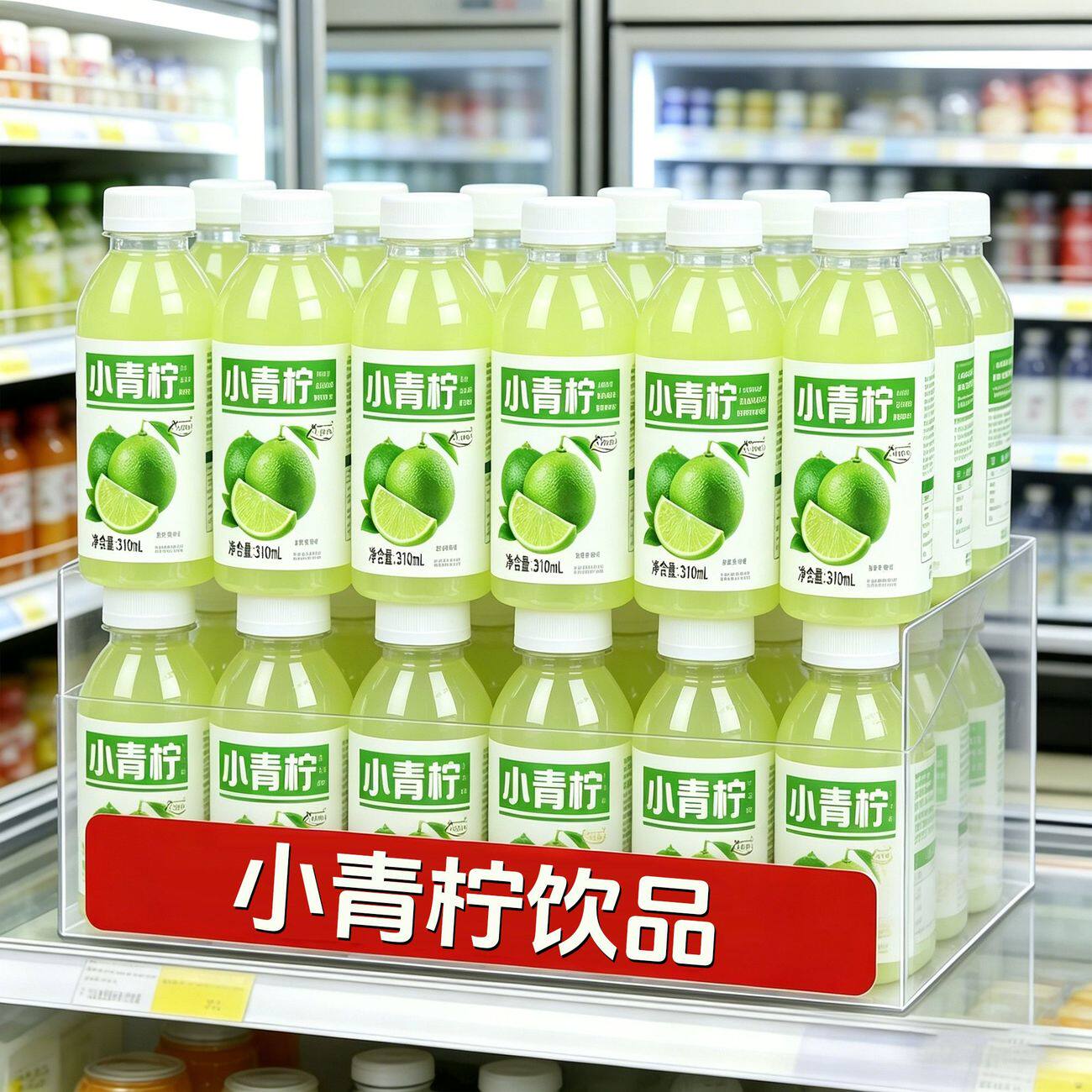 小青柠果汁饮料低脂低糖24瓶