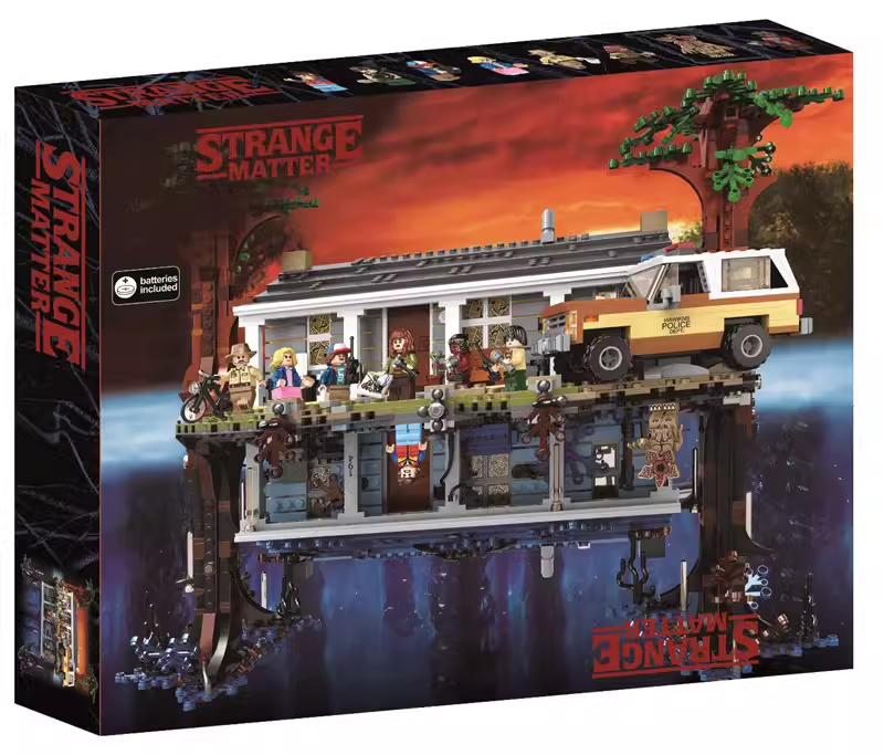 thumbnail for Movie Series Stranger Things Upside down World 75810 High Difficulty Children's Assembly Puzzle Building Blocks Toy Gift