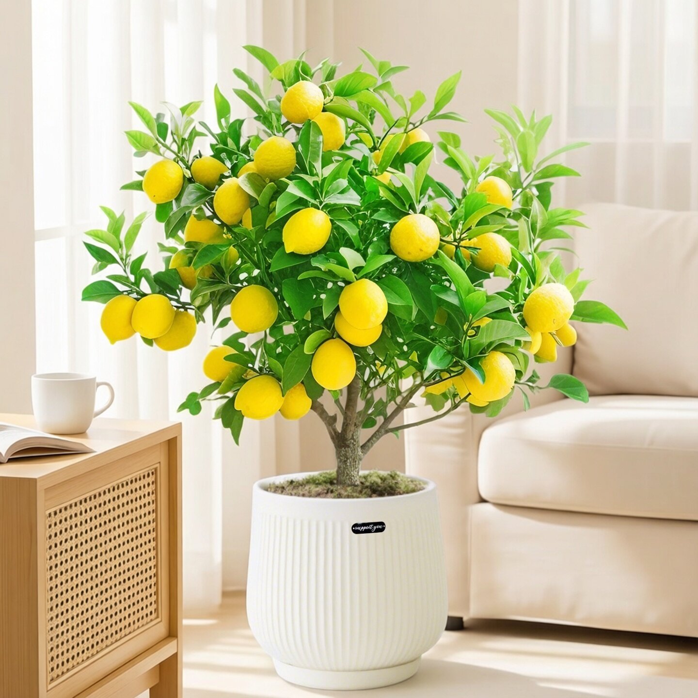 香水柠檬树盆栽绿植客厅室内带果桌面阳台植物老桩可食用水果树苗