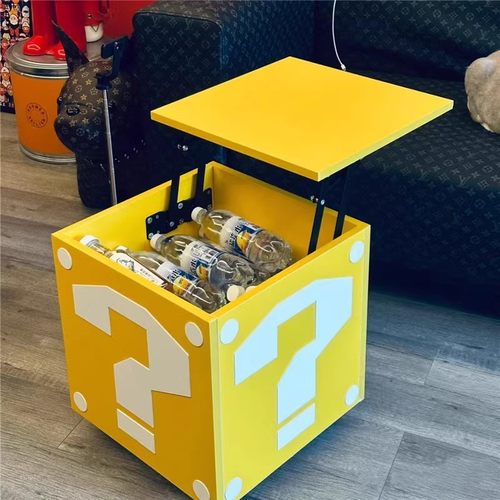 超可爱~超级玛丽问号盒子储物箱
