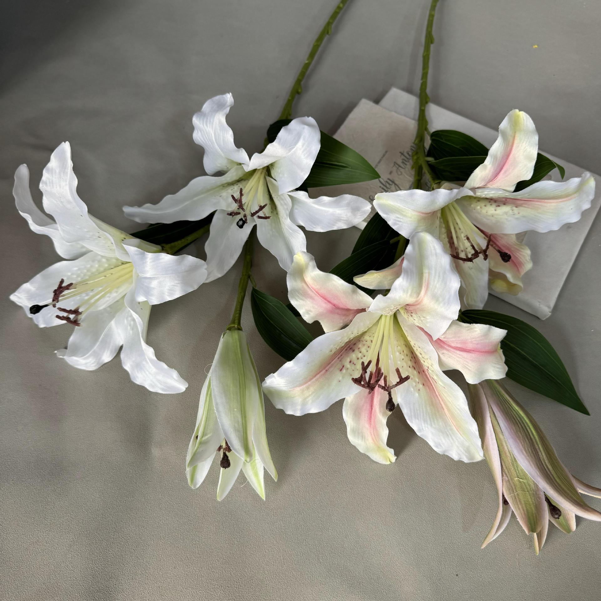 3d香水百合新款仿真花家