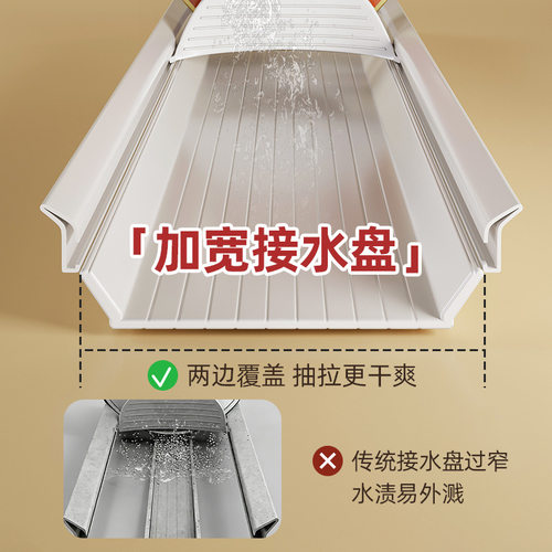 橱柜碗柜拉篮抽屉放碗盘