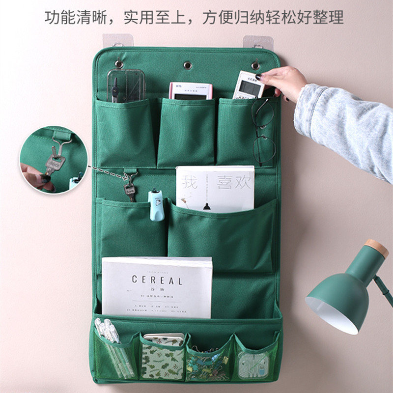 布艺挂墙式收纳挂袋床头