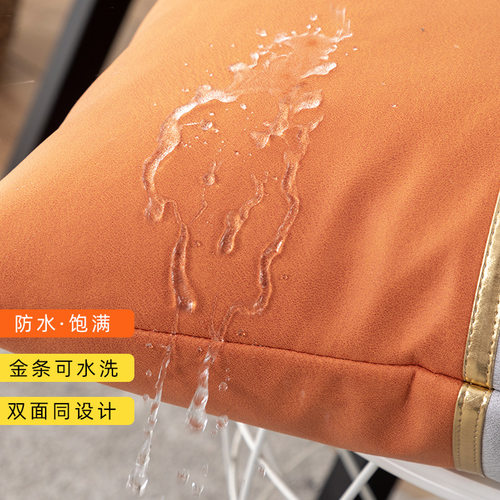 长抱枕科技布套美式轻奢