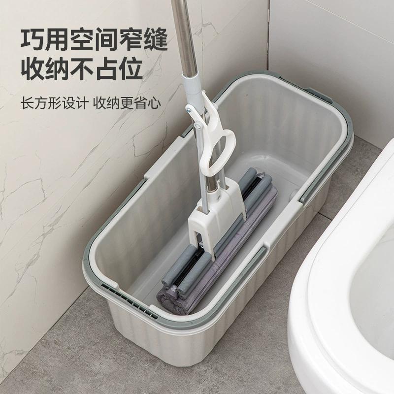 洗拖把桶长方形家用2024新款平板海绵拖把单桶墩布桶拖布桶拖