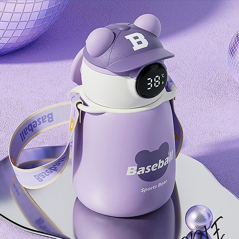 保温杯儿童316高颜值宝宝吸管水壶女生男孩小学生上学专用水杯子