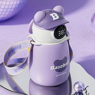 保温杯儿童316高颜值宝宝吸管水壶女生男孩小学生上学专用水杯子