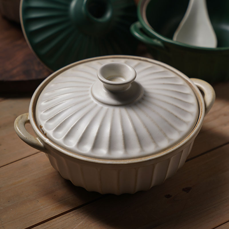 日式双耳带盖汤碗泡面碗家用菜盘