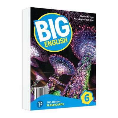 现货新版培生朗文少儿英语美式英语培训教材 Big English6级别闪卡第二版 flashcards 教学卡片BE6配套教辅教具