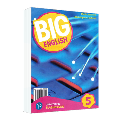 现货新版培生朗文少儿英语美式英语培训教材 Big English5级别闪卡第二版 flashcards 教学卡片BE5配套教辅教具