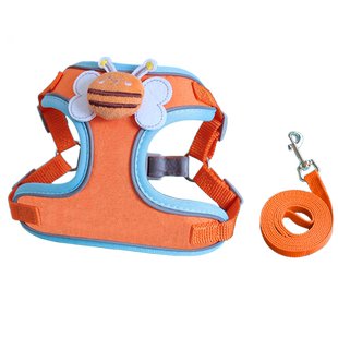 狗狗牵引绳小型犬比熊泰迪博美背心式胸背带反光宠物狗链子遛狗绳