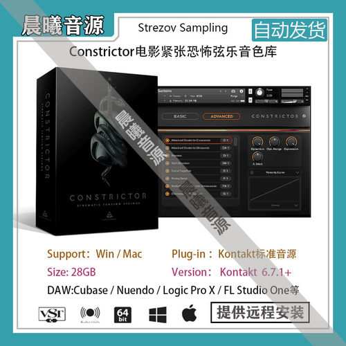 Constrictor紧张恐怖氛围弦乐