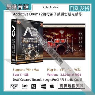 Addictive Drums 2 v2.8.2架子鼓爵士鼓打击乐VST AU插件编曲音源