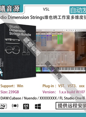VSL Studio Dimension Strings维也纳工作室多维度弦乐全套PC版本