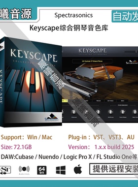 四巨头系列之Keyscape v1.5.0综合钢琴音色AU VST插件编曲音源