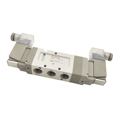 SMC型5通电磁阀VF5320-1/2/3/4/5/6D1/DZ1/DZD1/QDD1-02 -03中封