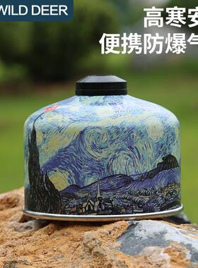 BUERK高山户外丁烷扁气罐便携式防爆高原炉具小煤气液化气罐