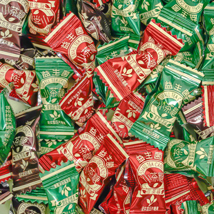 思意达益生菌小茶糖混合味圈圈糖零食火锅招待糖果商用独立小包装