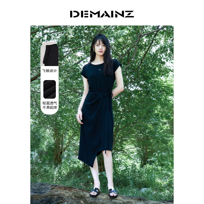 DEMAINZ地缦显瘦中长款连衣裙