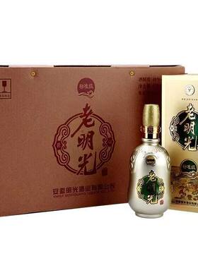 明光酒业老明光绵柔白酒标准级40度450ml 安徽纯粮酒整箱4瓶正品