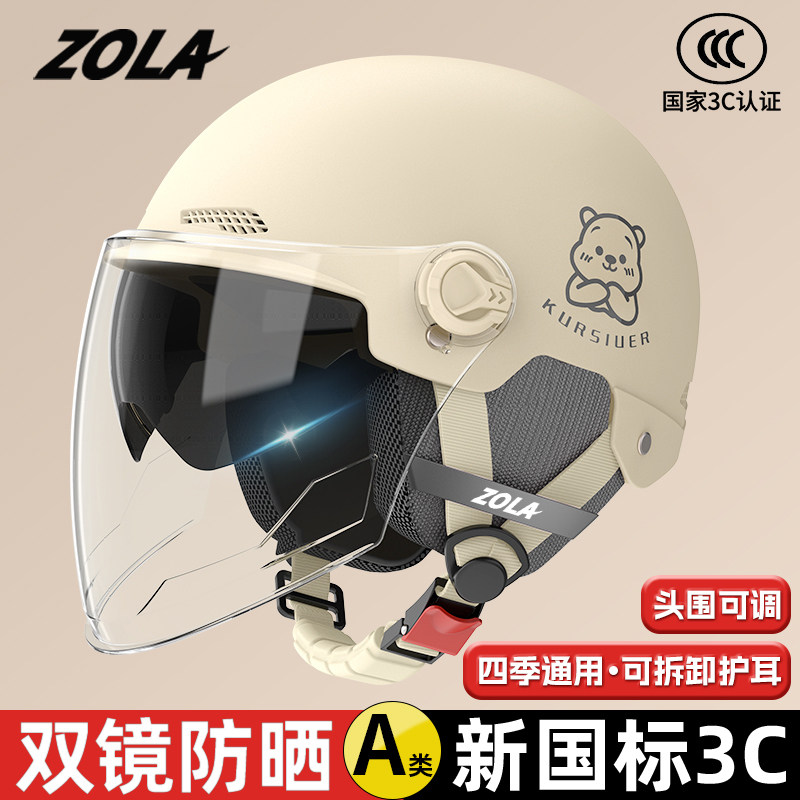 【热销65W+】新国标3C电动车头盔图片