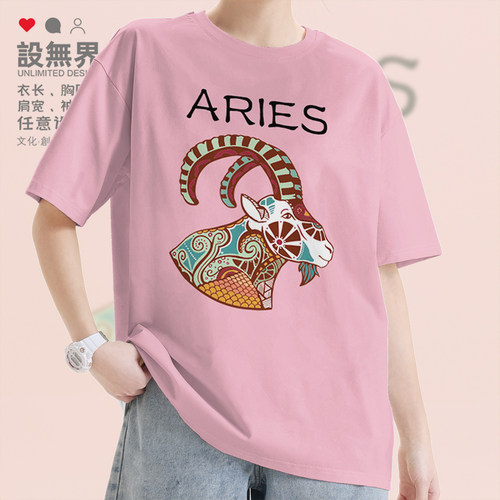 白羊座Aries十二星座阿瑞短袖T恤