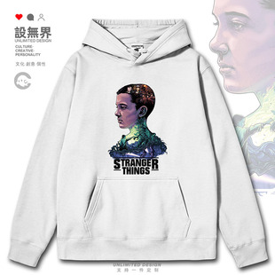 设无界美剧怪奇物语Stranger 复古连帽卫衣男女00017 Things美式