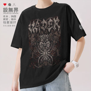设无界欧洲重金属波兰Vader死亡金属纪念短袖T恤男女上衣03-0005