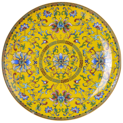 珐琅彩高温陶瓷餐具菜盘碟子