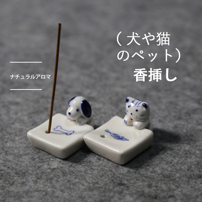 香炉小猫创意陶瓷日式可爱家用图片