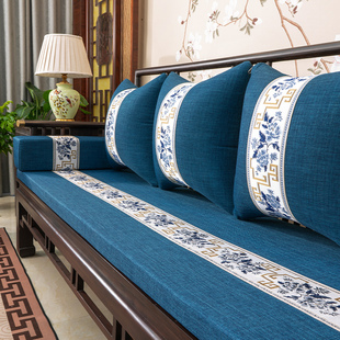 红木沙发坐垫家具椅子坐垫实木沙发垫中式椅子海绵垫防水防滑定制