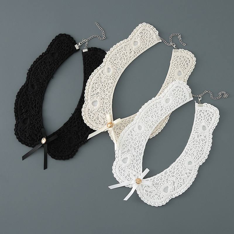 圆环假领子女链扣韩版百搭衣领简约绣花围脖搭配毛衣秋冬假衣领女,服饰配件/皮带/帽子/围巾,假领,淘宝优惠券,粉丝福利购,淘宝优惠卷