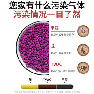 直销高锰酸钾变色球新房家用装修活性炭紫色加黑色除甲醛锰碳包竹