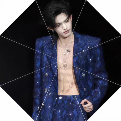 吾岸云熠澳门演唱会樊霄游书朗云旗郝熠然雨伞自动防晒晴雨两用伞