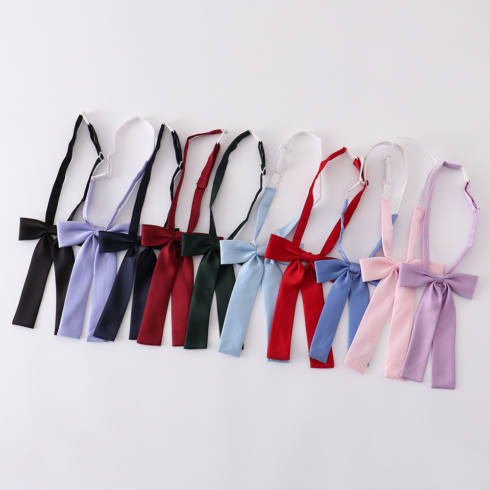 LF原创蝴蝶结领花纯色学院风配饰