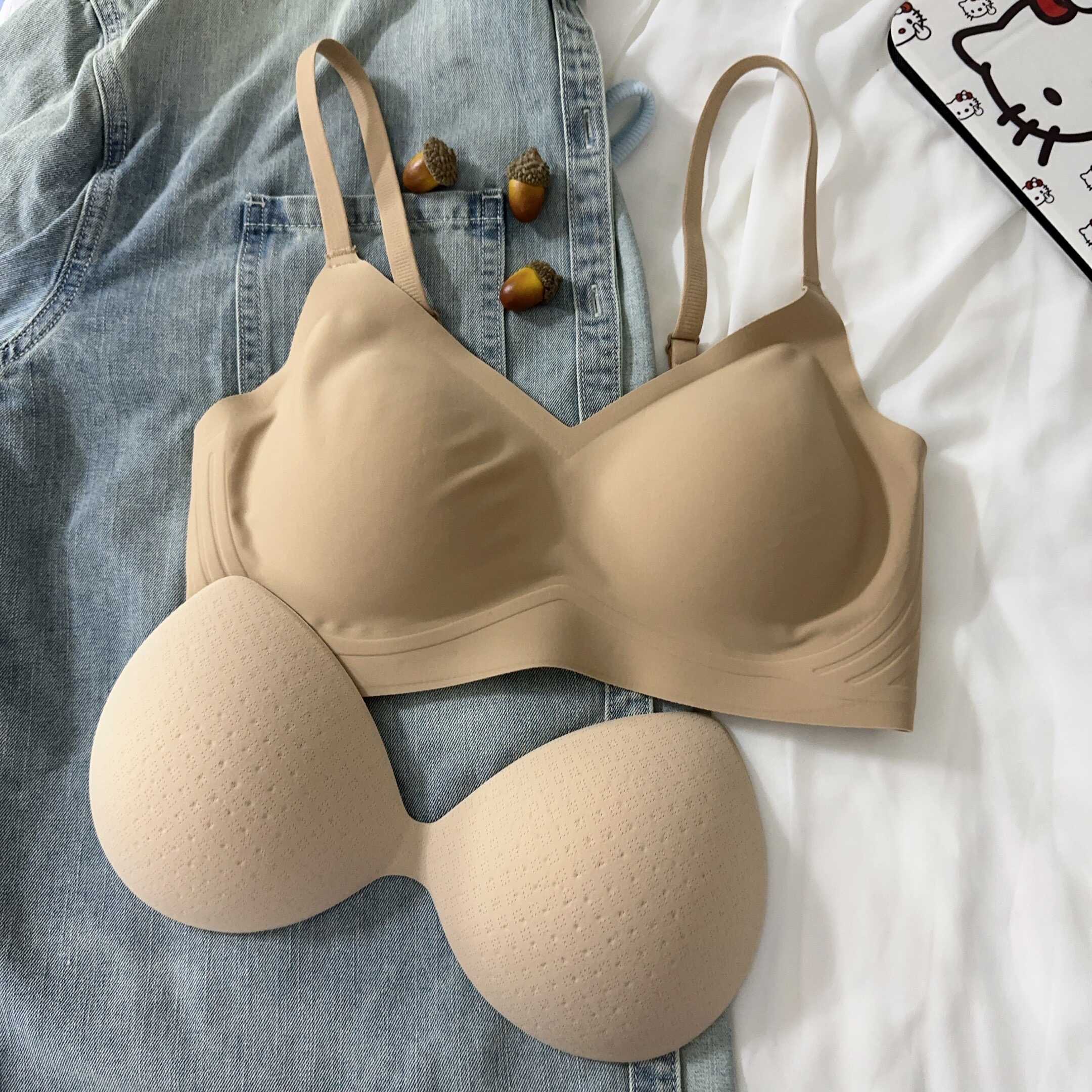 括号杯小胸显大外扩型内衣