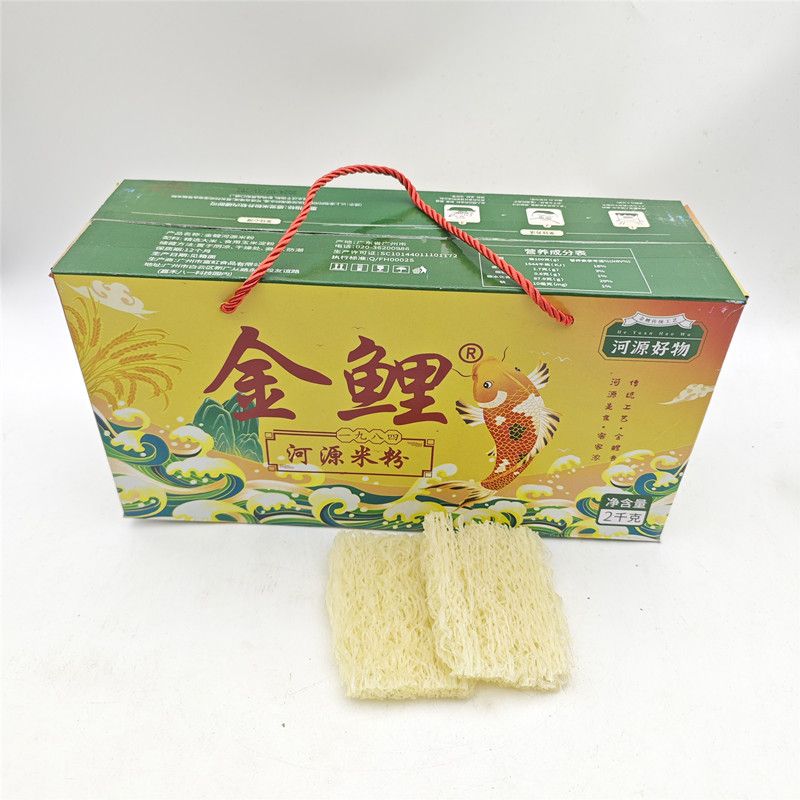 金鲤河源米粉广东炒米粉广州米粉米排粉炒米粉排粉蒸肉粉箱装4斤