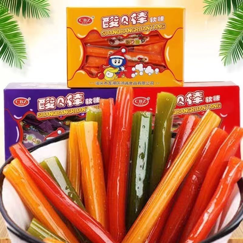 酸Q棒软糖粘牙糖8090后怀旧零食拉丝糖果牙签糖糖果