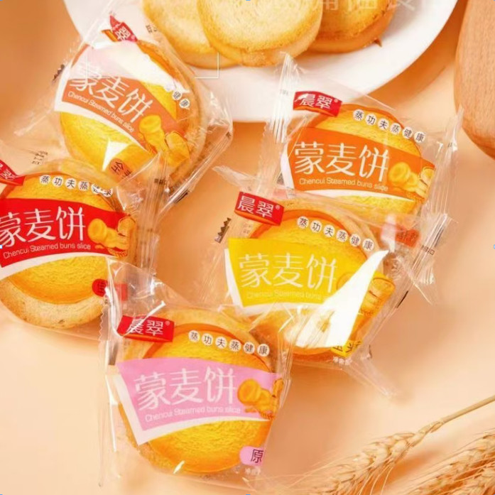 原味烤馍片蒙麦饼烤馒头片原味烤馍片整箱休闲零食