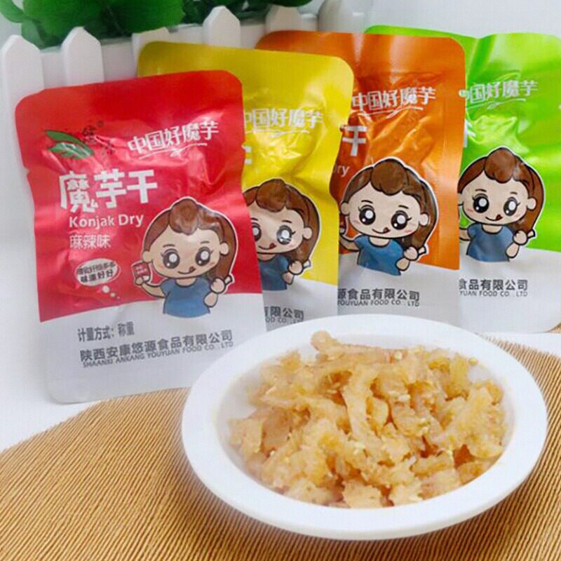 陕西安康特产魔芋干小袋魔芋真空包装开袋即食