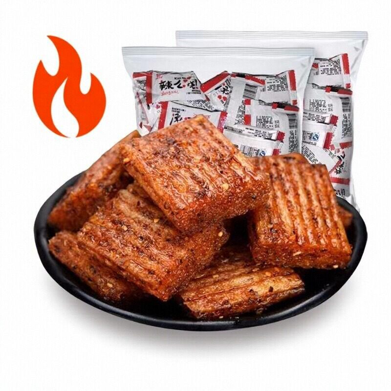 辣么烧辣条大刀肉小吃零食麻辣片儿时怀旧休闲特产面筋