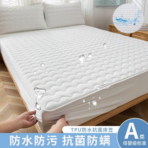Class A Waterproof Raw Cotton Quilted Bed Sheet Protector Fi