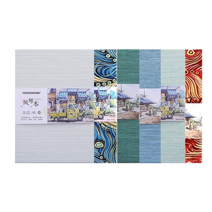 遵爵丢勒水彩本风琴本300g棉浆水彩纸折叠页手帐本细纹300g中粗纹理学生用随身旅行专业绘画手绘尊爵水彩纸